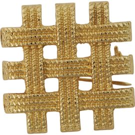 Panacea Panacea Woven Grid Brooch