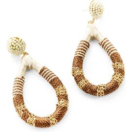 Panacea Panacea Wrapped Teardrop Earrings