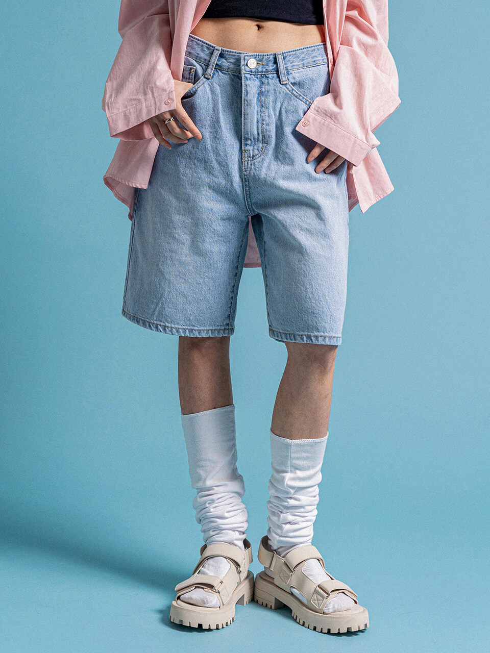 PANDORAFIT Azuer Short Pants (Light Blue)
