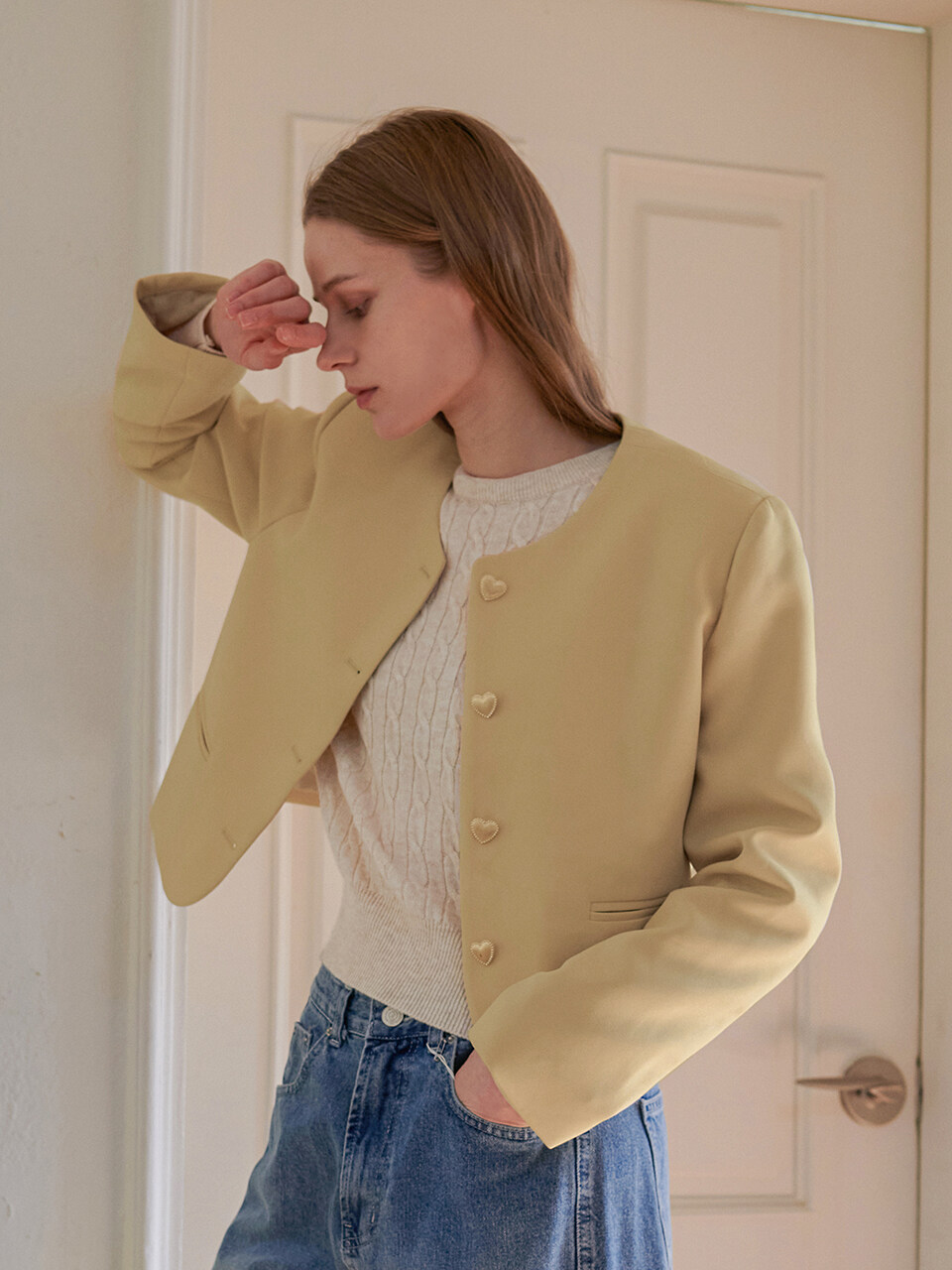 PANDORAFIT Candle No-Collar Crop Jacket