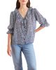 Paneros Clothing Paneros Clothing Chloe Ditsy Floral Ruffle Cotton Shirt - 1