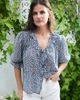 Paneros Clothing Paneros Clothing Chloe Ditsy Floral Ruffle Cotton Shirt - 3