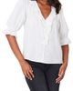 Paneros Clothing Paneros Clothing Chloe Swiss Dot Ruffle Shirt - 1