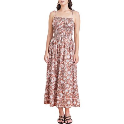 Paneros Clothing Paneros Clothing Emilia Cotton Floral Midi Dress