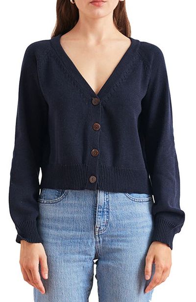 Paneros Clothing Paneros Clothing Greta Cropped Cotton Cardigan