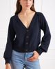Paneros Clothing Paneros Clothing Greta Cropped Cotton Cardigan - 5