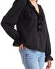 Paneros Clothing Paneros Clothing Long Sleeve Chloe Swiss Dot Ruffle Shirt - 2