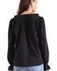 Paneros Clothing Paneros Clothing Long Sleeve Chloe Swiss Dot Ruffle Shirt - 3