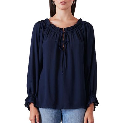 Paneros Clothing Paneros Clothing Solid Esme Long Sleeve Top