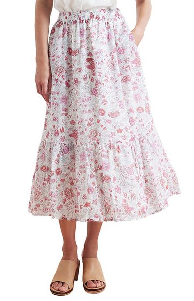 Paneros Clothing Paneros Clothing Wren Tiered Midi Skirt