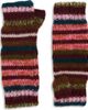 Paolina Russo Paolina Russo Stripe Alpaca & Merino Wool Blend Knit Arm Warmers - 1
