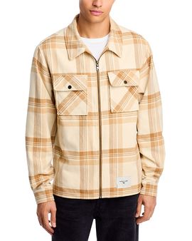 Paper Planes Paper Planes Printed Zip Front Shirt Jacket