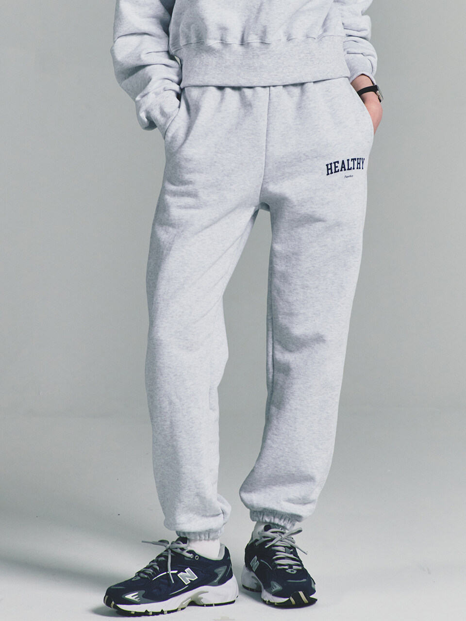 PaperBoy Healthy Sweatpants [White Melange]