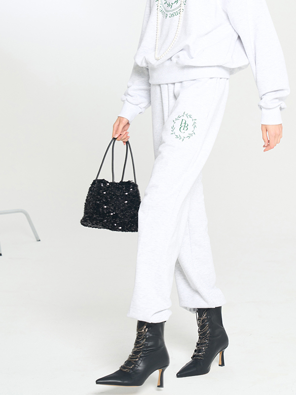 PaperBoy Spangle Mini Tote Bag Black