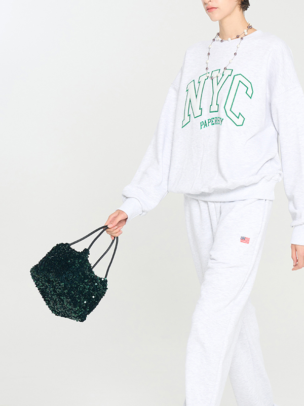 PaperBoy Spangle Mini Tote Bag Green