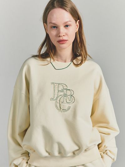 PaperBoy Twill PBC Sweatshirt _ Cream
