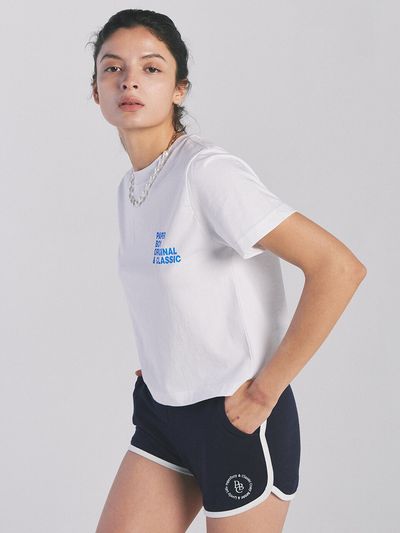 PaperBoy Woman Cozy Circle Dolphin Shorts [Navy]