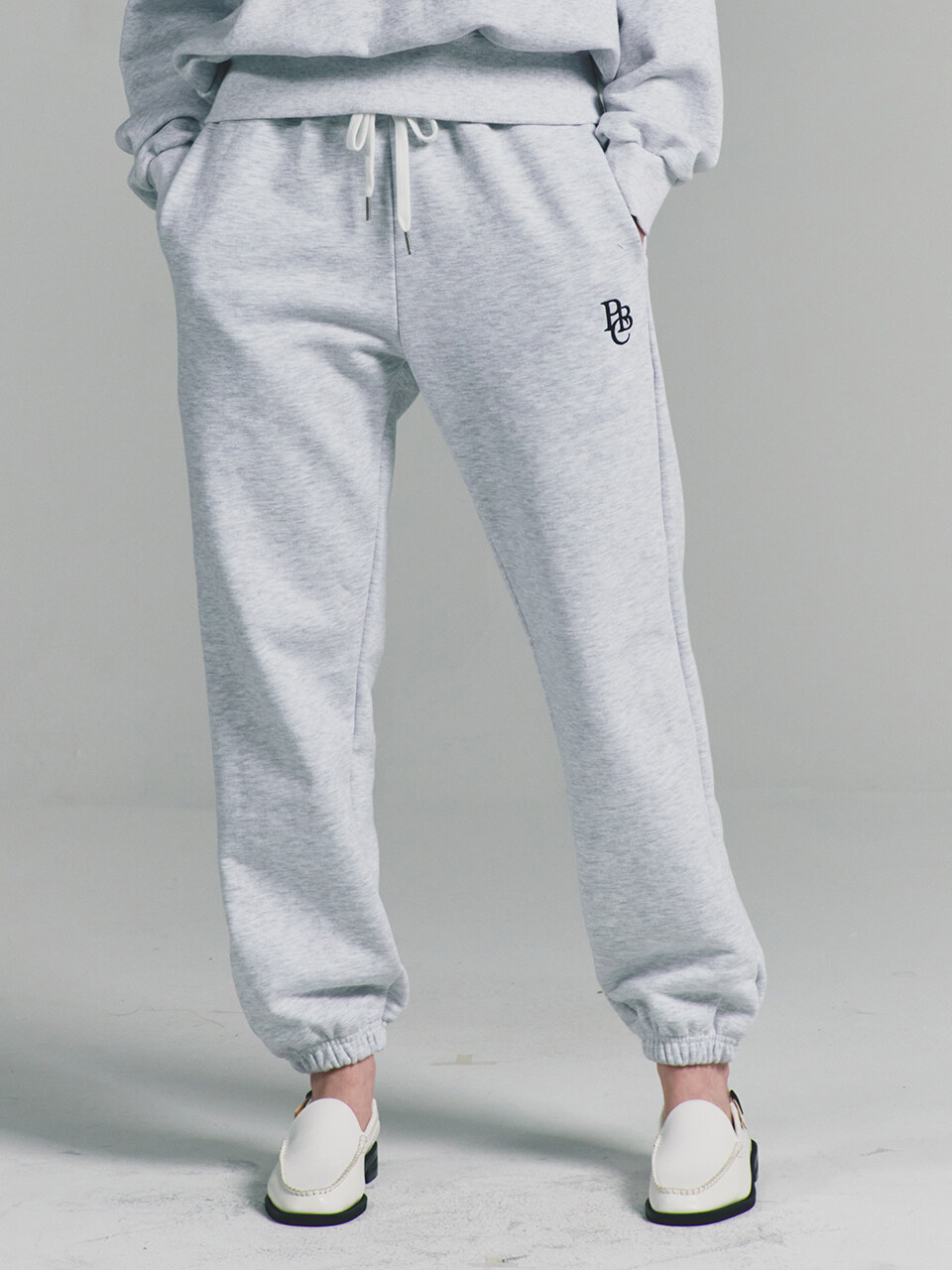 PaperBoy Womens PBC Sweatpants _ White Melange