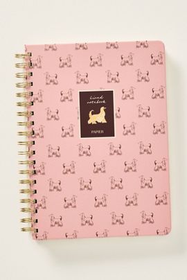 Papier Anthropologie X Papier Afghan Hounds B5 Spiral Lined Notebook
