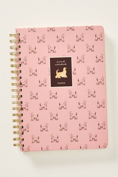 Papier Anthropologie X Papier Afghan Hounds B5 Spiral Lined Notebook