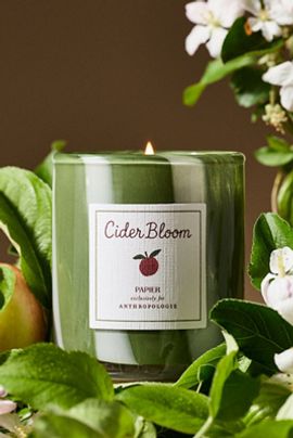Papier Papier x Anthropologie Fruity Cider Bloom Glass Candle