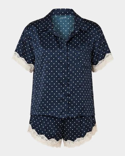 Papinelle Annabelle Polka Dot Satin Pajama Set
