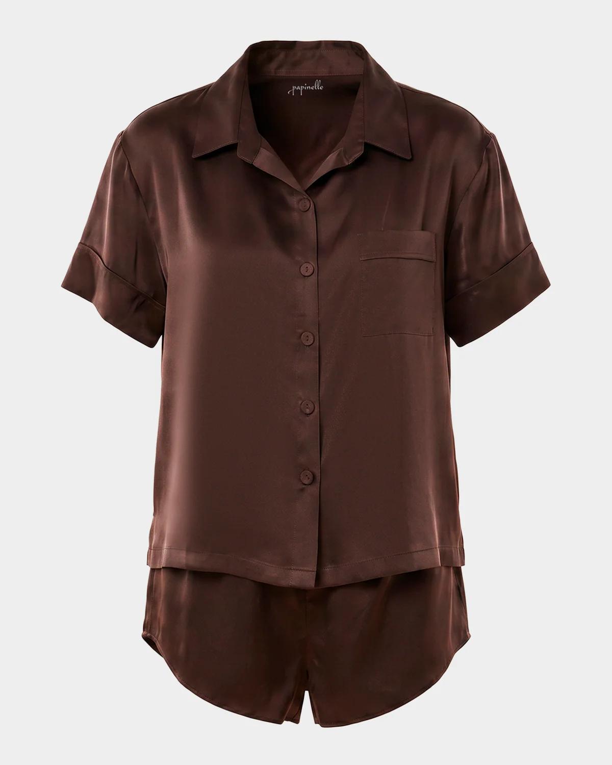 Papinelle Audrey Washable Silk Short Pajama Set