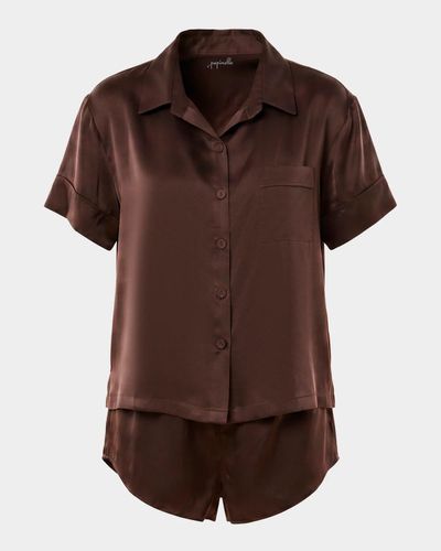 Papinelle Audrey Washable Silk Short Pajama Set