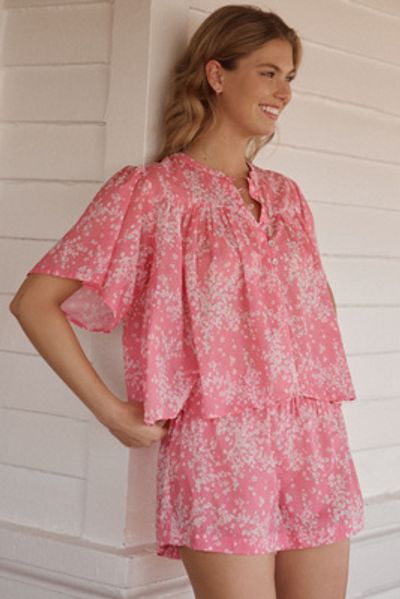 Papinelle Cheri Blossom 100% Cotton Pajama Set