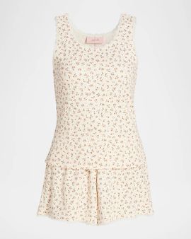 Papinelle Claire Floral Cotton Short Pajamas
