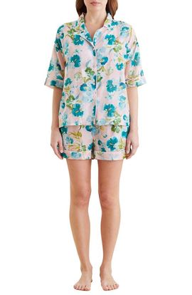 Papinelle Papinelle Audrey Floral Cotton & Silk Short Pajamas
