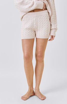 Papinelle Papinelle Cable Knit Short Pajama Bottoms