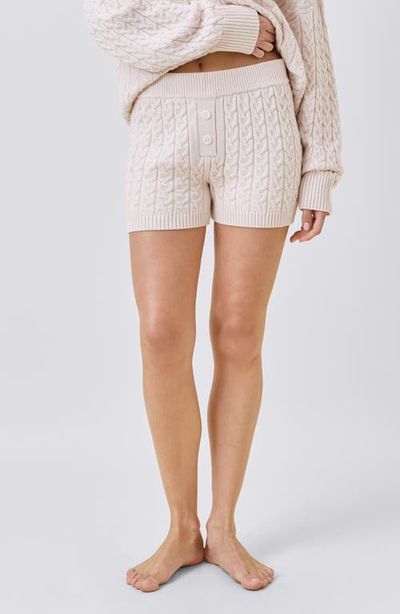 Papinelle Papinelle Cable Knit Short Pajama Bottoms