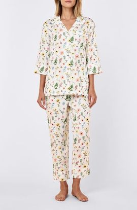Papinelle Papinelle Elodie Cotton Sateen Crop Pajamas