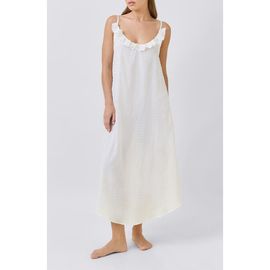 Papinelle Papinelle Swiss Dot Frill Cotton Maxi Nightgown