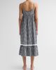 Papinelle Women's Checked Lace-Trim Cotton-Blend Seersucker Nightie - 3