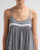 Papinelle Women's Checked Lace-Trim Cotton-Blend Seersucker Nightie - 5