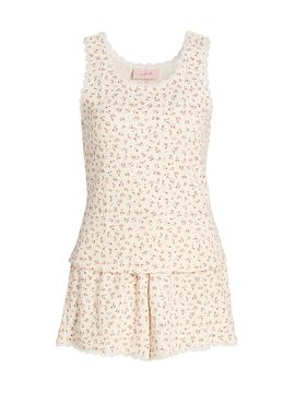 Papinelle Women's Claire Floral Cotton Short Pajamas