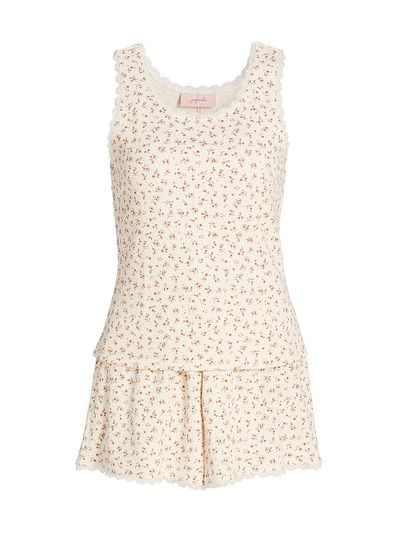 Papinelle Women's Claire Floral Cotton Short Pajamas