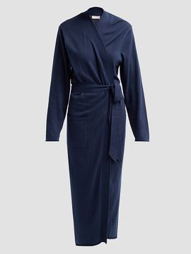Papinelle Women's Cotton-Cashmere Tie-Waist Robe