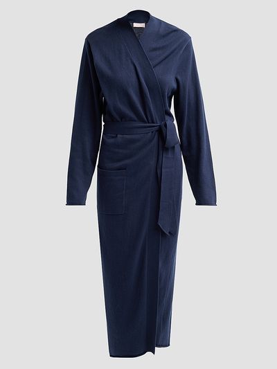 Papinelle Women's Cotton-Cashmere Tie-Waist Robe