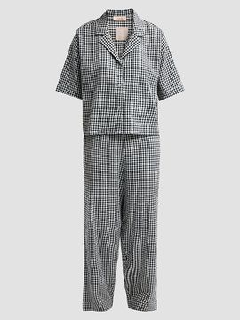 Papinelle Women's Gingham Seersucker Cotton-Blend Pajamas