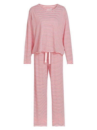 Papinelle Women's Jada Striped Cotton Pajamas