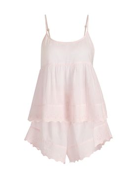 Papinelle Women's Millie Broderie Cotton Short Pajamas