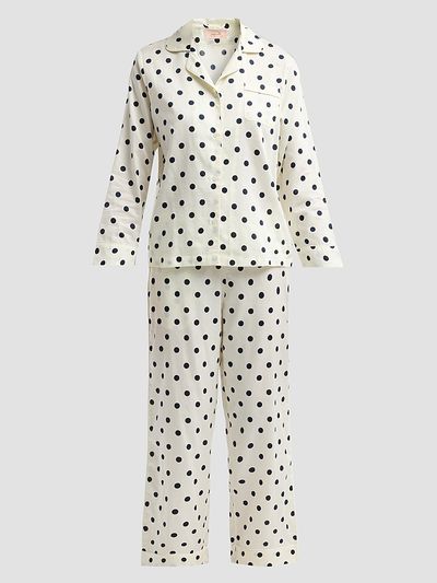 Papinelle Women's Polka Dot Cotton Sateen Pajamas