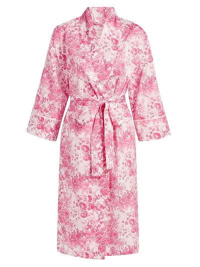 Papinelle Women's Toile De Jouy Cotton Sateen Robe