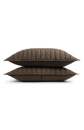 Parachute Parachute Set of 2 Garment Dye Channel Quilted Pillow SHams