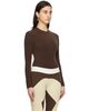 Paris Georgia Paris Georgia Brown Backless Bodysuit - 2