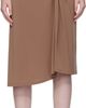 Paris Georgia Paris Georgia Brown Elemental Ida Midi Skirt - 1
