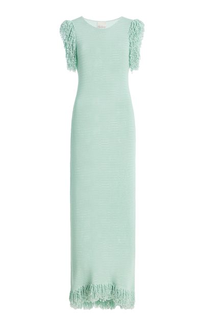 Paris Georgia Paris Georgia Fringe Cotton Maxi Dress